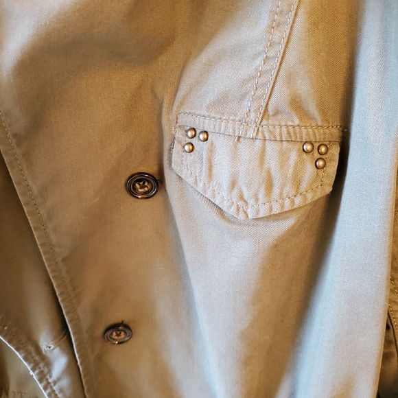 Banana Republic woman's tunnel waist jacket,  color: green night,  size: 10 tall - Picture 6 of 15